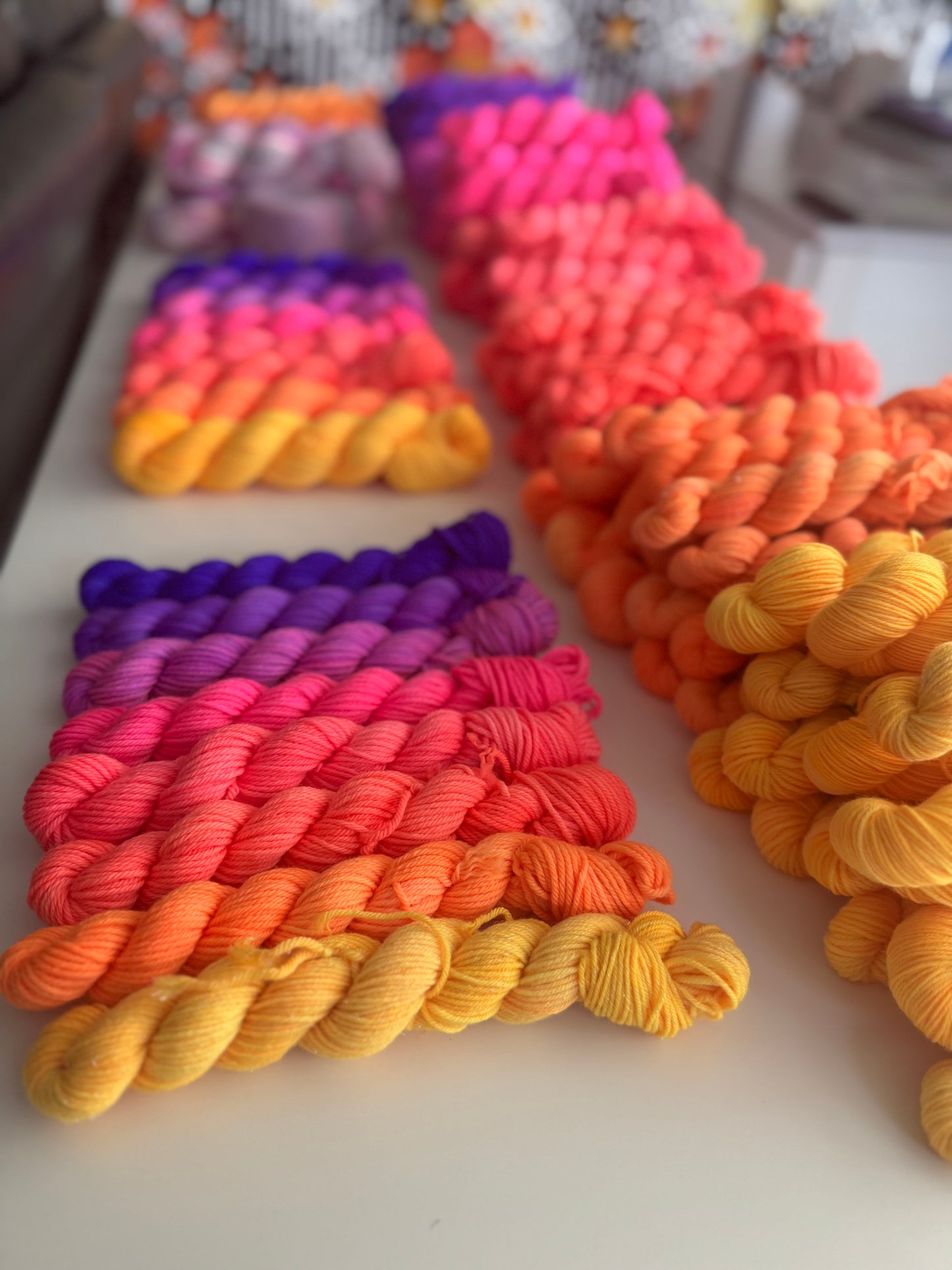 8 “Minnie” skein gradient set
