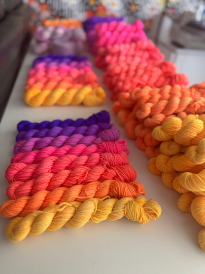 8 “Minnie” skein gradient set