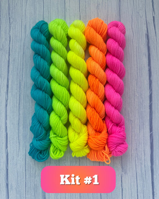 Create Your Own: Neon “Minnie” Skein Bundle
