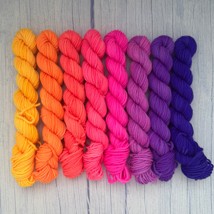 8 “Minnie” skein gradient set