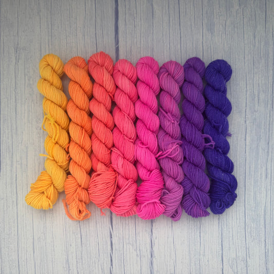 8 “Minnie” skein gradient set