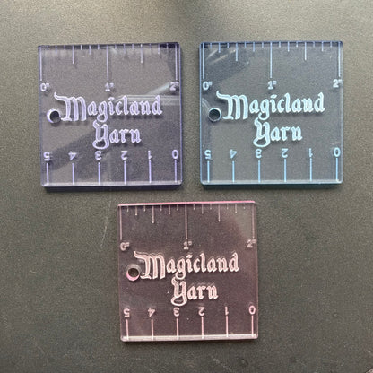 Ruler: Mini 2"x2" Transparent