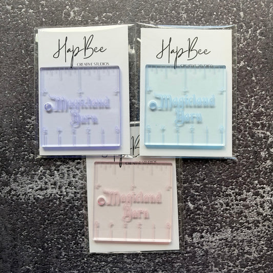 Ruler: Mini 2"x2" Transparent