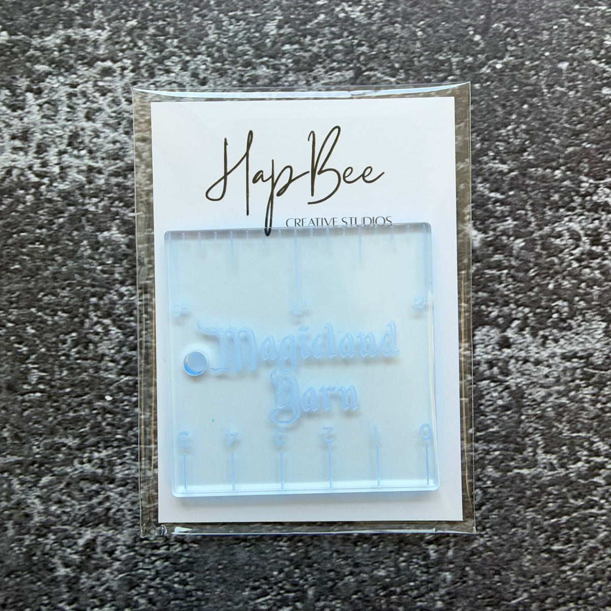 Ruler: Mini 2"x2" Transparent