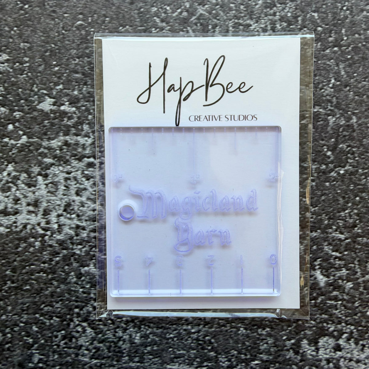 Ruler: Mini 2"x2" Transparent