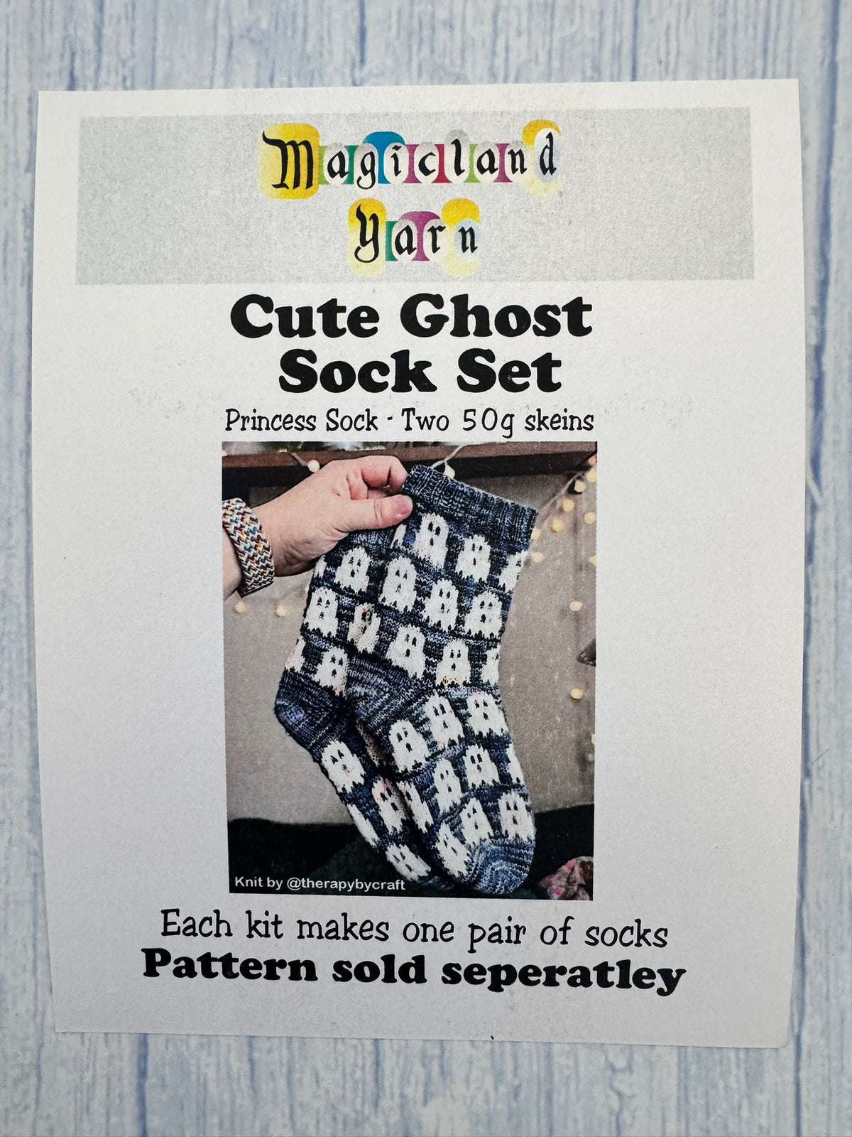 Cute Ghost Sock Kit