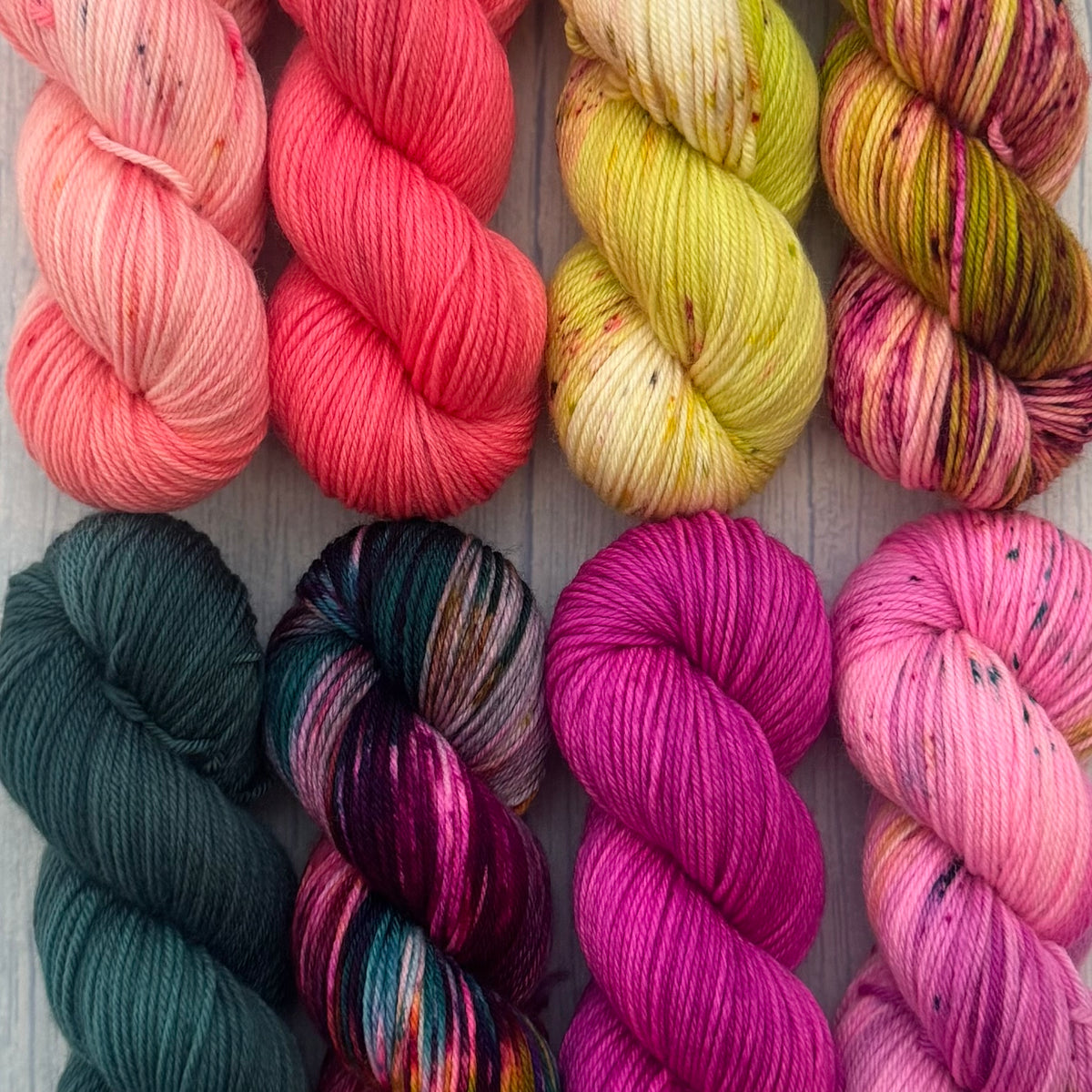Bayou Adventure - eight 50g skeins in Princess Sock