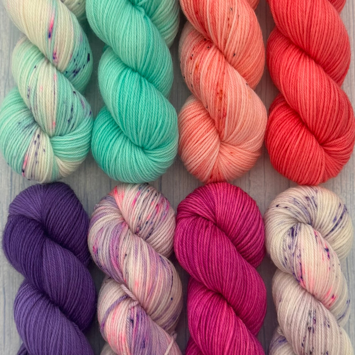 KALeidoscope of Progress - eight 50g skeins in Princess Sock